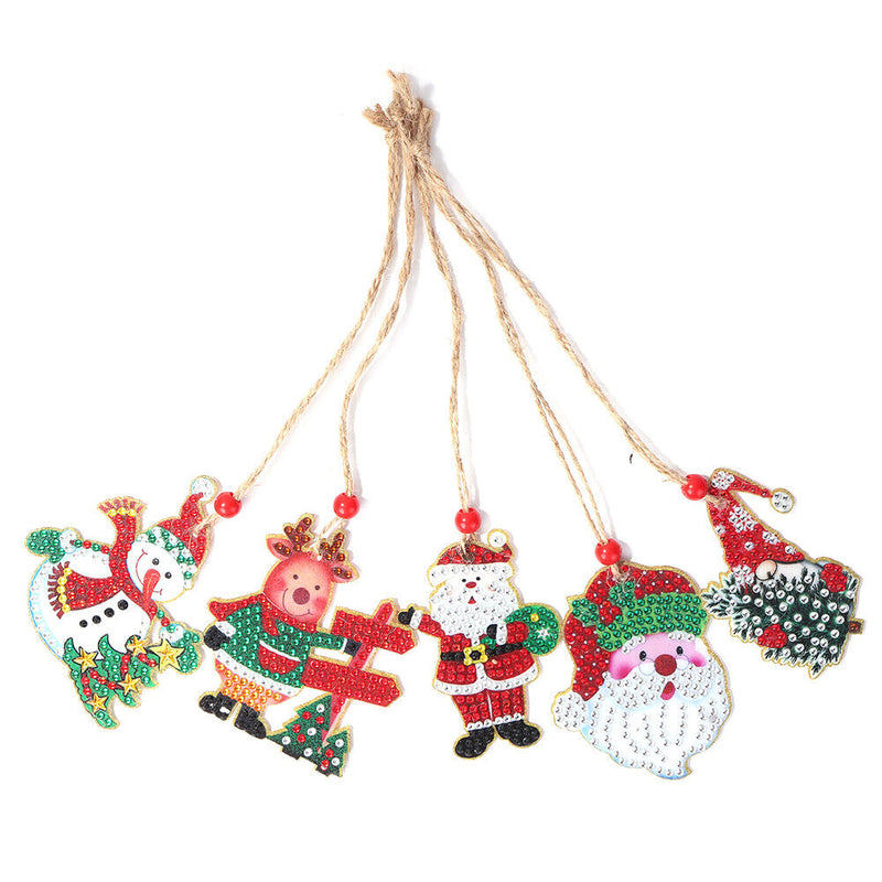 Double-sided 5D Diamond Painting Christmas Pendant Xmas Trees DIY (GP002) Newly