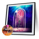 Rose Round Diamond Painting DIY Embroidery Kits Cross Stitch Mosaic Craft