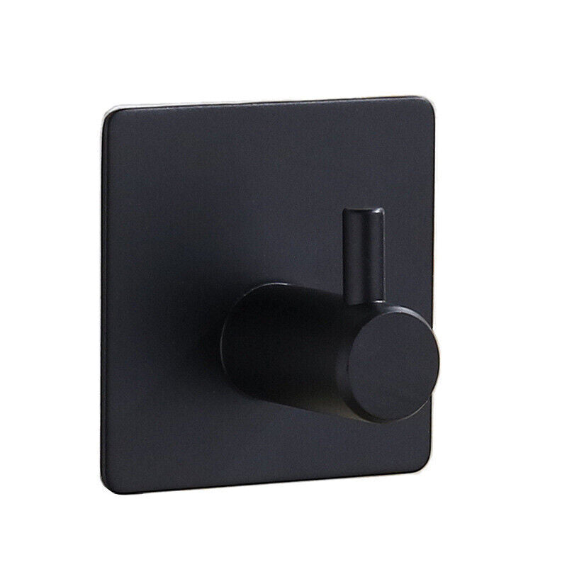 Punch Free Kitchen Towel Hanger Hooks Wall Mounted Bathroom Key Coat Holder Rack