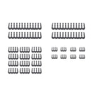 24pcs 6/8/24 Pin Cable Comb for 3.0-3.6mm PC Power Cables Wiring (Black)