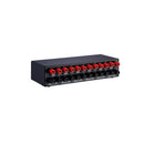 2-IN-4-OUT Amplifier/Speaker Splitter Stereo Audio Switcher Box Selector + Amp