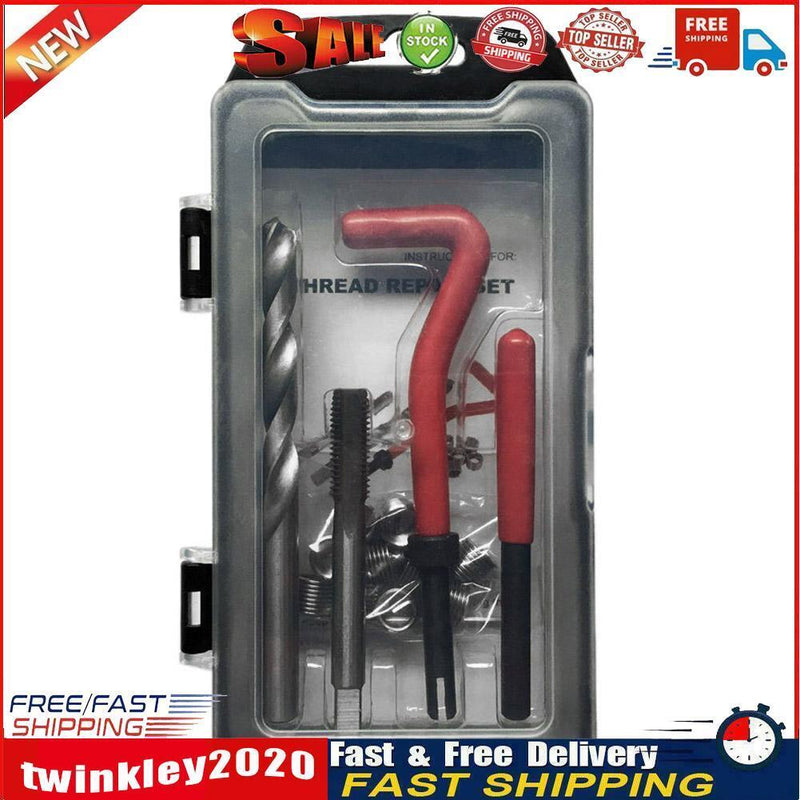 15pcs Helicoil Thread Repair Kit M10 x 1.25 with 10 Wire Thread Inserts Newly