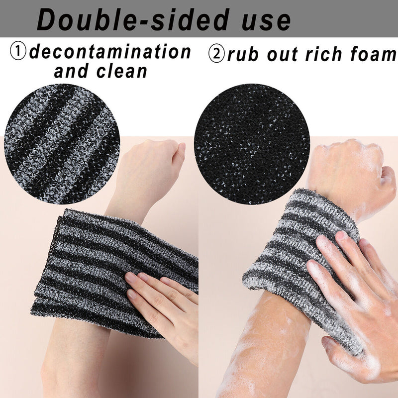 Cleaner Massage Washcloth Back Scrubber Shower Scrubber Exfoliating Bath Towel