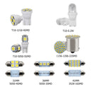 Light Glove Box Inside Bulb Kit Car Interior Light License Plate Lamp Combo LED