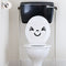 Bathroom Toilet Funny Smile Wall Stickers Washroom Wall Decals House Decor