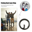 30pcs Carp Fishing Round Rig Dual Layer O Ring Fishing Tackle Accessories Newly
