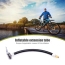 Motorcycle Bike Tyre Inflator Hose Air Pump Extension Tube Adapter (20cm) Newly