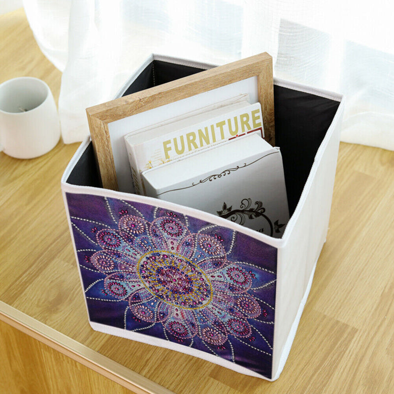Storage Box Organizer DIY Diamond Painting Flower Folding Sundries? Container