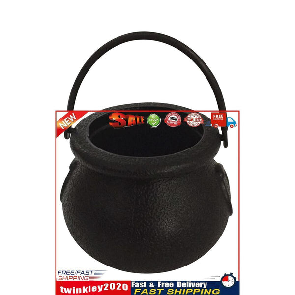 Mini Halloween Candy Bucket Pot Portable Witch Cauldron Jar (Witch Pot) Newly