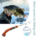 Portable Fiberglass Ice Fishing Rod Spinning Winter Fishing Pole (30cm) Newly