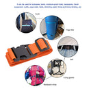 Nylon Travel Tied Cargo Luggage Belt Strap Buckles Camping Kits (Orange) Newly