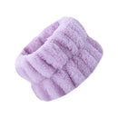 2pcs Absorbent Sweatband Flannel Waterproof for Washing Face (Light Pink)