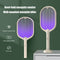 Electric Insect Swatter USB Rechargeable Led Light Mosquito Killer (Beige) Newly
