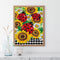 Diamond Drawing Sunflower Ladybug Specially Shaped Partial Drill 5D DIY Cr