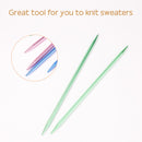 55pcs Straight Knitting Needles Alumina Crochet Hooks Weaving Craft Tools