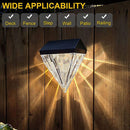 Park Decoration Solar Lamp Porch Lights Fence Light Solar Diamond Wall Light