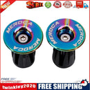MEROCA 2pcs Bicycle Bar Grip End Cap MTB Bike Handlebar End Plug (Colorful)