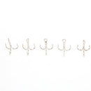 50pcs Barbed Crank Sharp Fishing Hooks Tackles with 3 Anchors (4