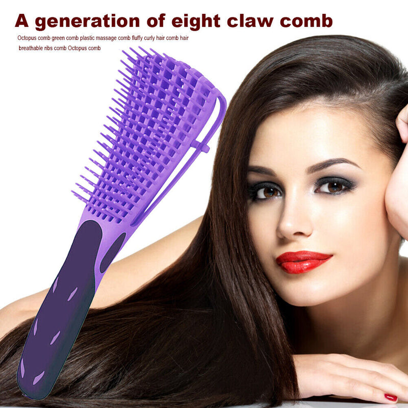 Portable Wide Teeth Scalp Massage Comb Hairdressing Combs for Wet/Thick Hair