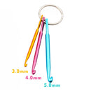 Multicolour Crafts Tools DIY Knitting Needles Keychain Crochet Hooks Aluminum