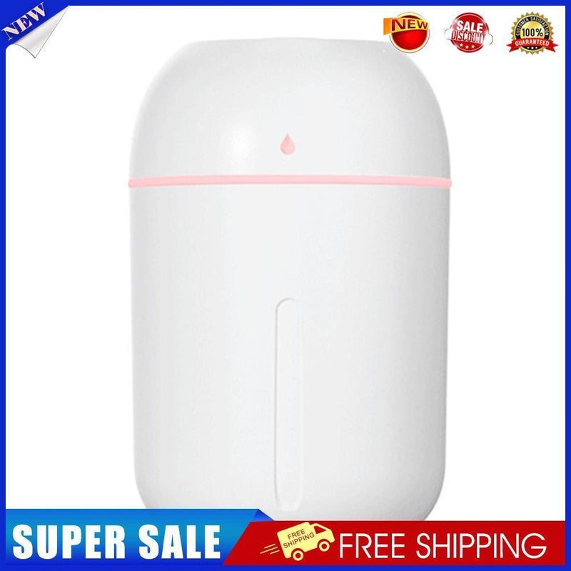 330ML Mini Ultrasonic Humidifier Silent USB Essential Oil Diffuser (White)