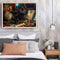 Black Cat Frameless Oil Paint by Numbers Kit Picture Canvas Artwork (X480)