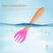 Baby Wooden Silicone Feeding Spoon Toddlers BPA-free Tableware (8) Newly