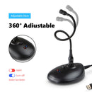 EJU03 USB Desktop Condenser Microphone for PC Gaming Live Streaming Recording