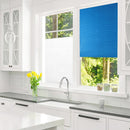 Self-Adhesive Pleated Blinds Half Blackout Curtains for Living Room Shades Bl