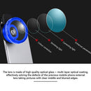 2 in 1 Lens Universal Clip 37mm Cell Phone Lens 0.45x 49UV HD Lens (Blue)