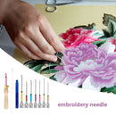 Embroidery Stitching Punch Needle Sewing Tool Set Poking Cross Stitch (A) Newly