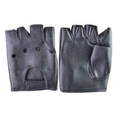 1 Pair Half Finger Leather Gloves Hollow Gloves for Outdoor Dancing