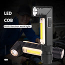 #A XPG COB Rechargeable Flashlight Magnet Adsorption Rechargeable Lamp for Trekk