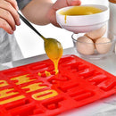 Letter Alphabet Pudding Bakeware Mould Cake Chocolate Silicone Make Ice DIY V0O5