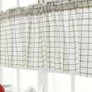 Short Curtain Shading Curtains Home Decor for Window Screen (White Grid)