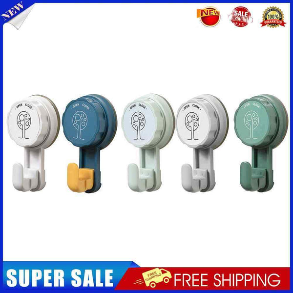 Vacuum Suction Cup Wall Hanging Hook Door Hangers Holder Rack (White)