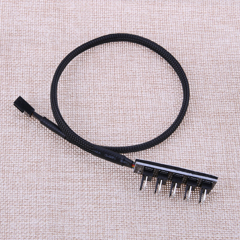Host Case PC Cooler Cooling Fan Power Cable 1 Female to 5 Male 4Pin Socket