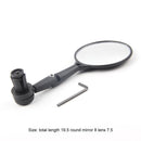 2pc Bicycle Handlebar End Mirrors 360 Rotatable Bike Side Rearview Mirror