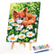 Oil Paint by Numbers Cute Fox Canvas Artwork Living Room Picture DIY Decoration