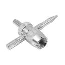4Way Car Tyre Valve Repair Tool & 4 Pcs Tire Stem Core Installers Nice S6E9