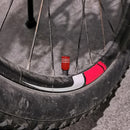 4pcs/set Aluminum Bicycle Moto Car Tires Valve Cover Caps Anti-Dust (Red) Newly