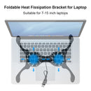 Dual Cooling Fan Notebook Computer Foldable Cooler Radiator for 7-15"" Laptop