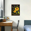 5D DIY Full Round Drill Diamond Paint Sunflower Mosaic Rhinestone Drawing Kit