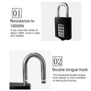 Mechanical Outdoor Water proof Anti-theft Combination Lock Padlock Large Door