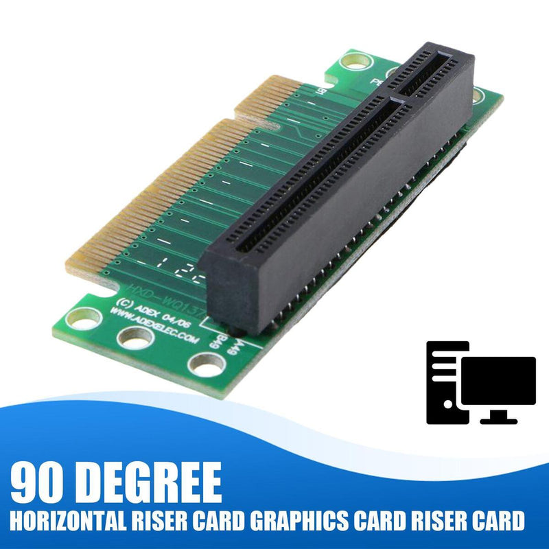 PCI Express 8X Riser Card 90° Right Angle Riser Adapter Card Converter 1U/2U`
