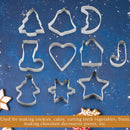 Christmas Cake Decorating Mold Cookie Cutter Biscuit Mold Embossing Cake Mould