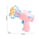 Electric Fan Bubble Gun Toys Durable Innovative Blower Design Toys (Pink)