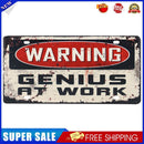 Metal Signs Warning Sign Iron Painting Metal Wall Art Plaque Poster 30x15cm
