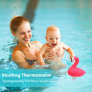 Floating Pool Thermometer Flamingo Water Temperature Meter for Aquarium