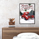 Christmas Car Drawing Frameless DIY Oil Paint by Numbers Canvas Home Decor